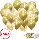 Gouden Ballonnen Gouden Confetti Ballonnen Verjaardag Versiering Helium Ballonnen Bruiloft Feest Versiering 150 Stuks