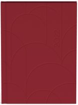 Pure zakagenda 2022 - A6 formaat zakagenda - binnenzijde 7 dagen 2 pagina planner - (11x15cm) met wijnrood design