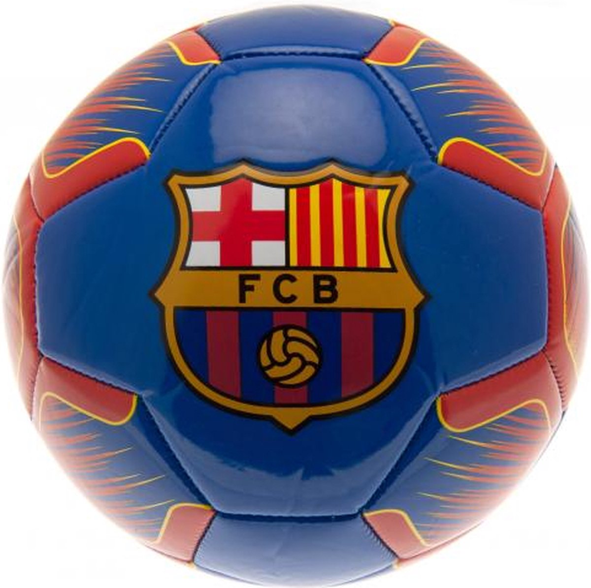 FC Barcelona voetbal - maat 5 - rood/goud NS