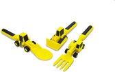 Constructive Eating Set of 3 Construction Utensils for Toddlers, Infants, Babies and Kids