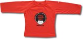 Twentyfourdips | T-shirt lange mouw kind met print 'Bad hairday' | Donker oranje | Maat 86 | In giftbox