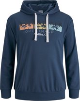 Jack & Jones Hoodie Ensign Blue - Maat 5XL