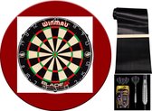 D/K Darts Dartbord Set Deluxe 2 Rood