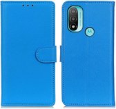 Book Case - Motorola Moto E20 / E40 Hoesje - Blauw