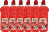 Eco Top Afwasmiddel Rode Vruchten 6 x 1L - Voordeelverpakking