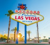 Wereldberoemde welkomstbord van de Las Vegas Strip - Fotobehang (in banen) - 250 x 260 cm