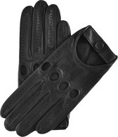 Fratelli Orsini Leren Handschoenen voor Heren Mario (Zwart) - Lamslederen autohandschoenen Premium Handschoenen Handgemaakt in Italië - Zwart maat 8 - S - met opbergzakje & lederge