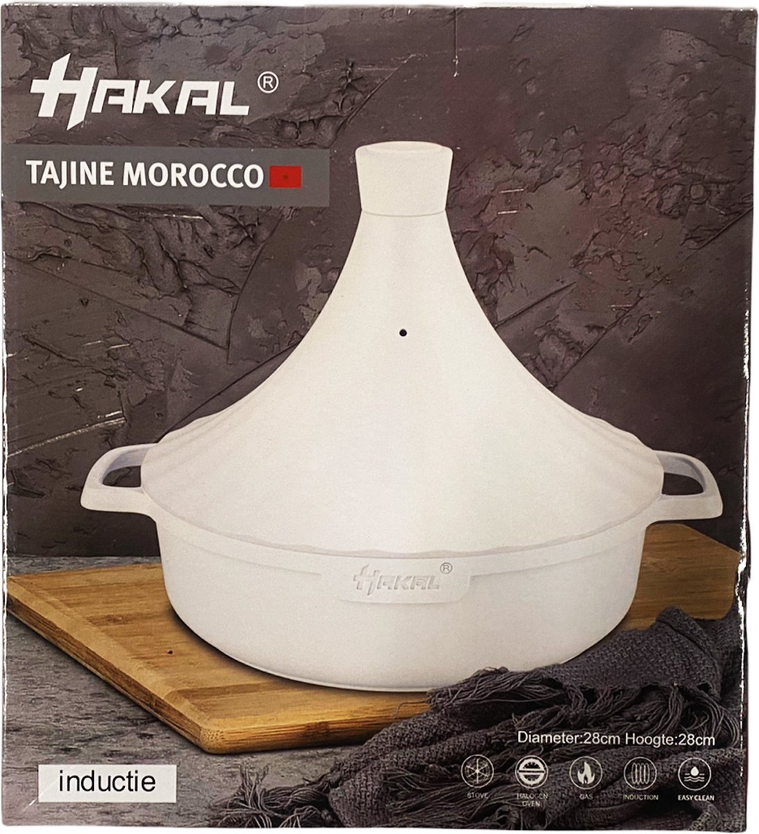 Tajine 30cm voor inductie Cosy&Trendy | Aanbieding inductie tajines gietijzer - Kookwinkel Kitchen&More