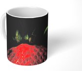 Mok - Aardbei - Fruit - Zwart - 350 ML - Beker