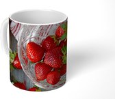 Mok - Aardbei - Glas - Tafel - 350 ML - Beker