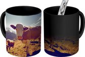 Magische Mok - Foto op Warmte Mok - Koeien - Licht - Alpen - 350 ML