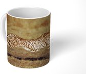 Mok - Vooraanzicht vrouwelijke cheeta - 350 ML - Beker
