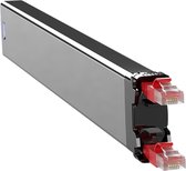 PATCHBOX 365 Cassette, Cat6a/Ea, STP Rood, 0.8m, 8HE bereik