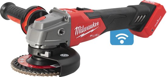 Meuleuse d'angle sans-fil Milwaukee M18 ONEFSAG125XPDB-502X - 18V Li-ion –  2 batteries 5,0 Ah) – 125 mm - Brushless