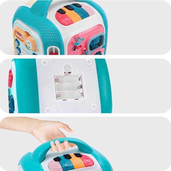 IGOODS 6-in-1 Activiteiten Kubus - Activity Center Baby - Activity Center - Baby Speelgoed - Kinder Speelgoed - Educatief Speelgoed-Baby Activiteiten Kubus - Educatief Babyspeelgoed van Igoods — afbeelding 4