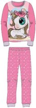 Eenhoorn pyjama - 100% katoen - Unicorn pyjamaset - roze - maat 92