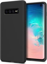 iParadise Samsung S10 Hoesje - Samsung galaxy S10 hoesje zwart siliconen case hoes cover hoesjes