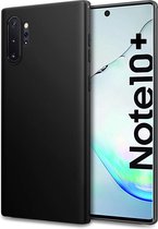 iParadise Samsung Note 10 Plus Hoesje - Samsung Galaxy Note 10 Plus hoesje zwart siliconen case hoes cover hoesjes