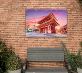 De klassieke Boeddhistische tempel Sensoji-ji in Tokio  - Foto op Tuinposter - 60 x 40 cm