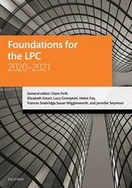 FOUNDATIONS FOR THE LPC 2020-21