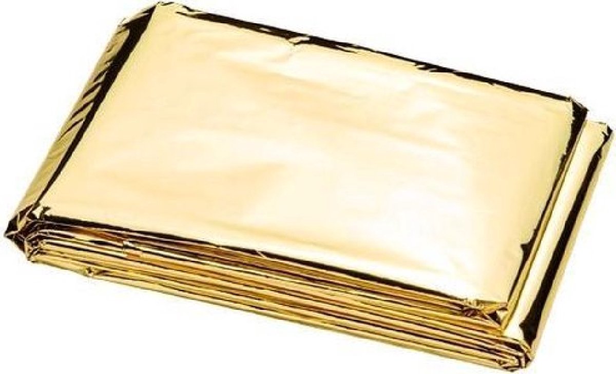 Goedkoopste 2 Emergency Blanket - Reddingsdeken - Nood Deken - Isolatie Deken - Space Blanket - EHBO - ijsbad