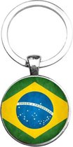 Akyol - Brazilië Sleutelhanger - Brazilië - degene die van Brazilië houden - Brazilië - Zuid-Amerika - vakantie - 2,5 x 2,5 CM