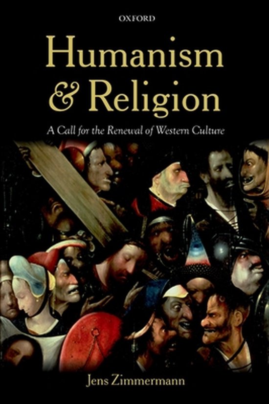 Boekcover van "Humanism & Religion: A Call for the Renewal of Western Culture" door Jens Zimmermann.