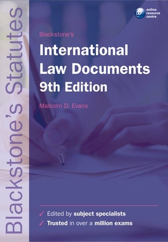 Blackstone's International Law Documents - cover