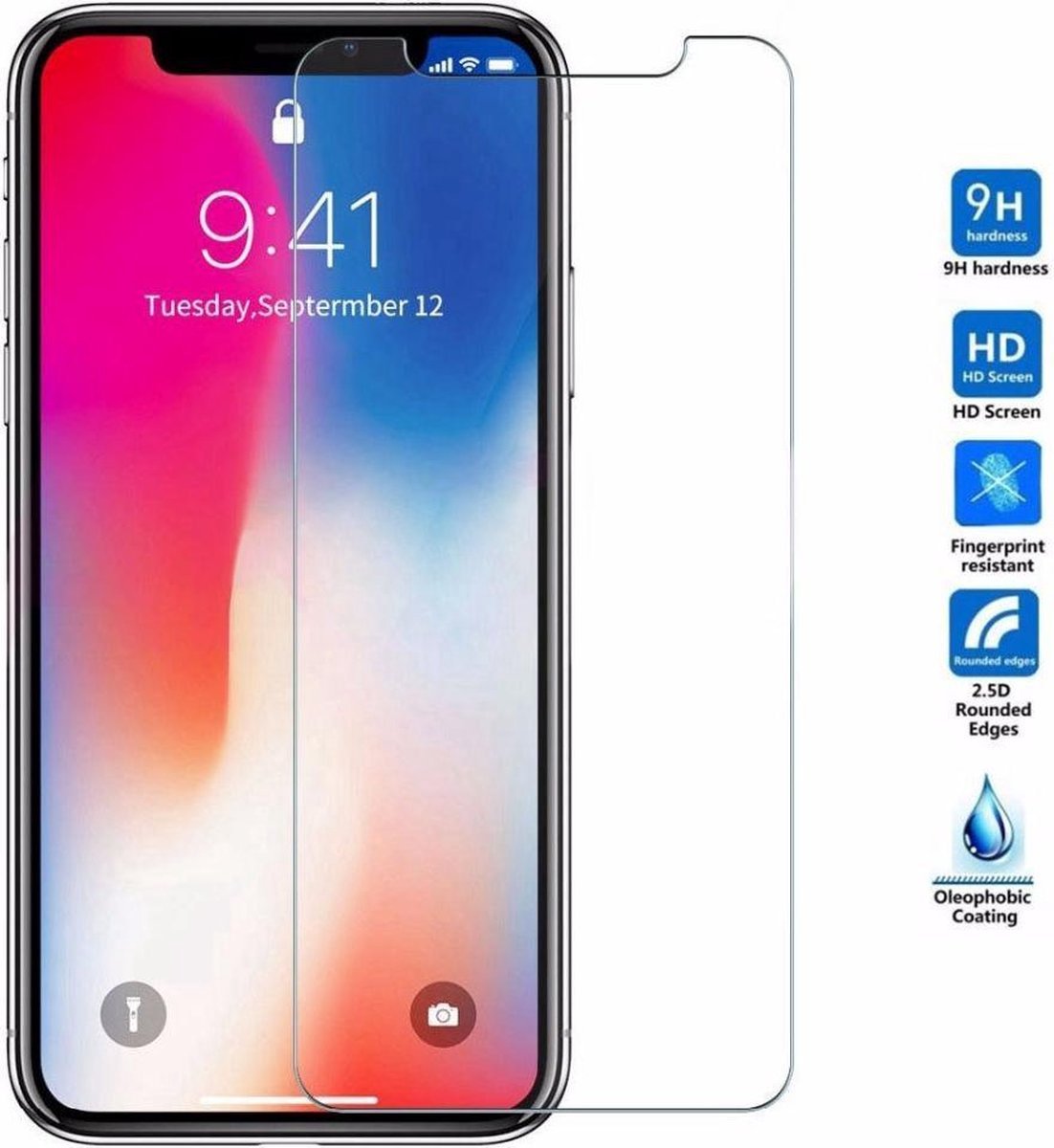 Screenprotector iphone 13 mini - Screenprotector glas - Tempered Glass screen protector - Extra sterk en veilig - 9H glas extra hard
