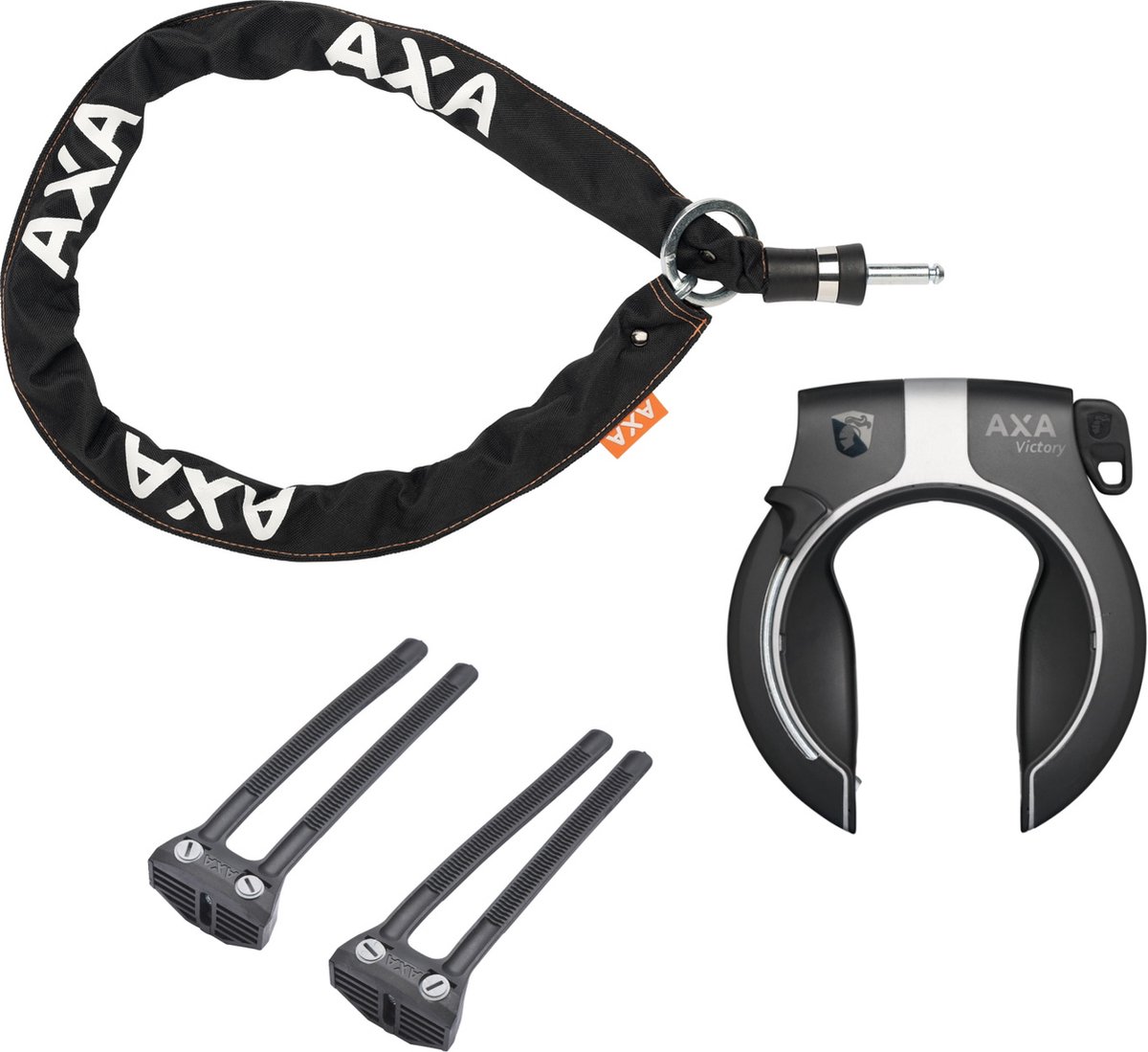 Axa Victory Ringslot + Axa RLC 140 Insteekketting + Axa Flex Mount