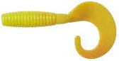 Ron Thompson Grup Curl Tail 5.5cm - 1.8gr - Kleur : UV Yellow Silver