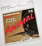 Kamasan Eyed Barbed Animal (10 pcs) - Maat : 8