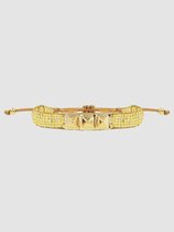 Kralen Armband Gouden Studs Goud