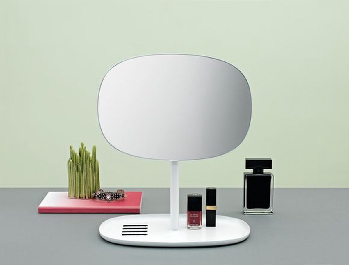 Flip Mirror - Staande Spiegel - Glas - Wit