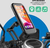 Brazio Universele Mobiele Telefoonhouder – Geschikt voor Fiets, Scooter en Kinderwagen – GSM – Zwart