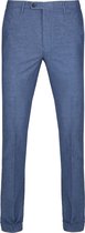 Suitable - Pantalon Pisa Melange Blauw - Slim-fit - Pantalon Heren maat 48