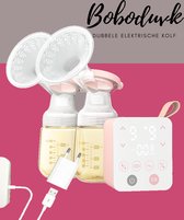 Boboduck Dubbele elektrisch Borstkolf | Roze | Moedermelk pomp | Breastpump | Kolfset | Luxe comfort | Draagbare borstkolf