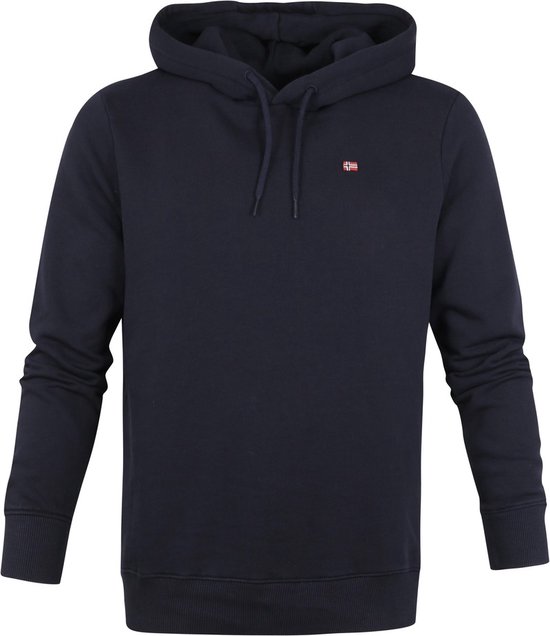 Napapijri - Balis Crew Hoodie Donkerblauw - Heren - Maat XXL - Regular-fit