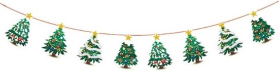 Slinger Kerst – Kerstboom / Christmas - Tree - Vlag - Banner - Slinger -  Guirlande |... | bol.com