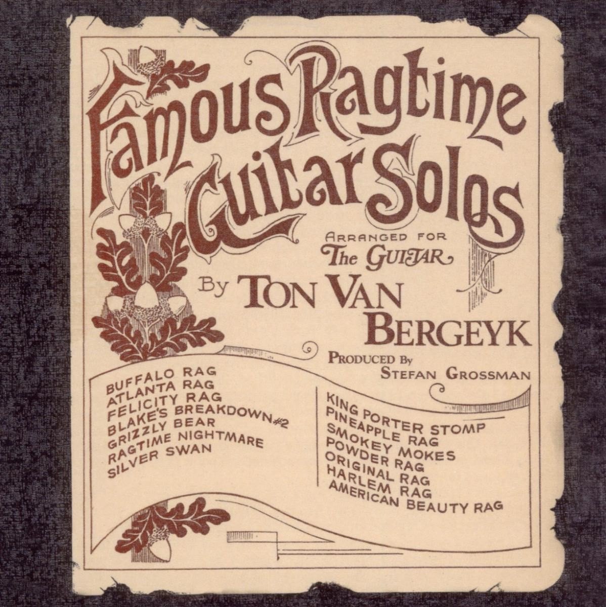 Ton Van Bergeyk - Famous Ragtime Guitar Solos (CD)
