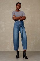 Kings Of Indigo - Leila Cropped  - Jeans - Donker Blauw - 26 / 34