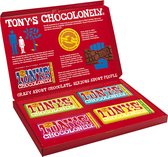 Tony's Chocolonely Geschenkdoos Sweet Solution - 4 Chocolade Repen - Verjaardag of Vaderdag Cadeau Chocolade Geschenkset voor Man en Vrouw - 4 x 180 gram
