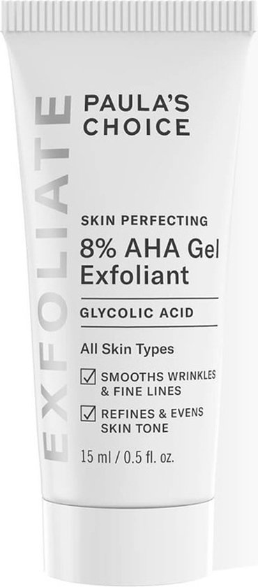 Paula's Choice SKIN PERFECTING 8% AHA Gel Exfoliant - met Glycolzuur - Alle Huidtypen - Mini 15 ml