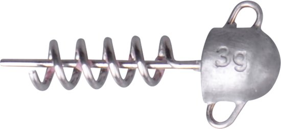 Savage Gear Cork Screw Heads - Loodkop - 20g - 2st - Zilver van Merkloos — afbeelding 2