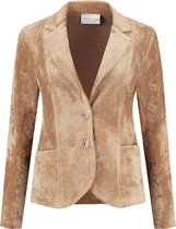 Helena Hart Blazer 7324 Velvet Kort Camel, maat M (38)