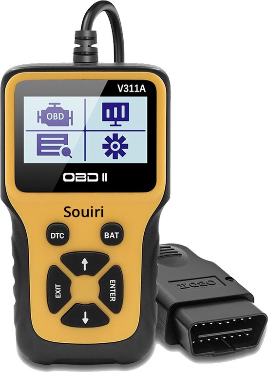 Souiri OBD2 scanner - Auto accessories - OBD2 - Uitleesapparaat - Diagnosecomputer - OBD - Diagnose auto - Nederlandstalig- Black Friday