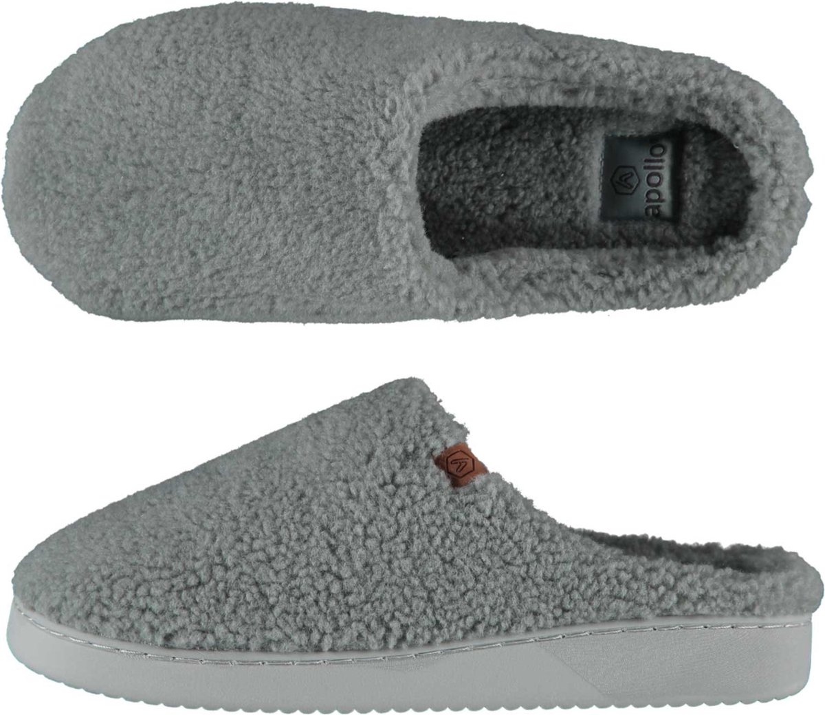 Apollo - Pantoffels - Sloffen - Teddy Wol - 4 kleuren - 41/42