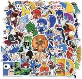 50 Sonic Stickers | Sonic the Hedgehog | Stickermix - Voor playstation, laptop, muur, deur, agenda etc.