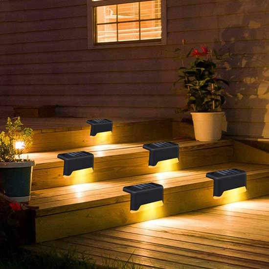 Tuinverlichting – Solar – Zonne Energie – Led Lamp – Warm wit licht – Balkon  – Trap –... | bol.com