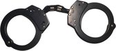 Handboeien Metalen politie handboeien ketting geschakeld Carbon staal zwarte coating handcuffs